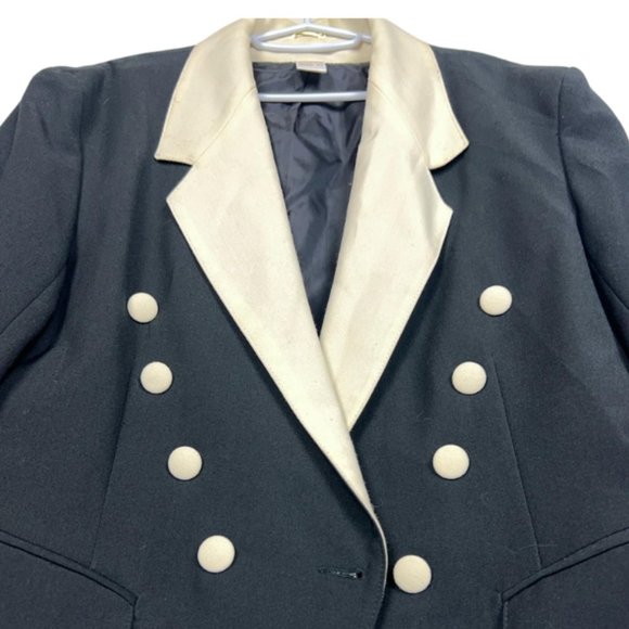 Blue Etam Blazer, Size 10, Vintage, Great Condition, Made in U.K - Picture 3 of 8